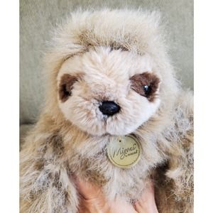 Miyoni by Aurora Plush Sloth Tan Brown Stuffed Animal Toy Tree Dweller Lovey
